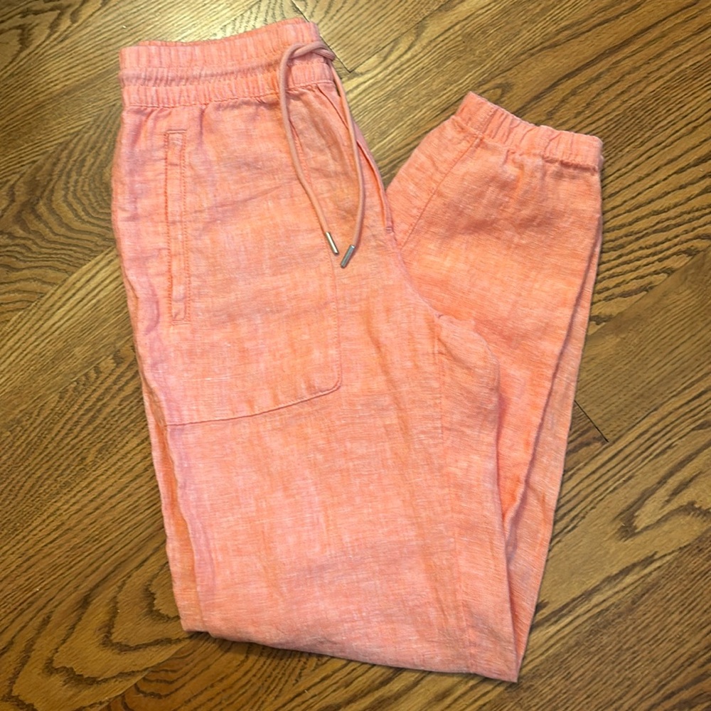 Athleta Coral Pink Drawstring Jogger Pants